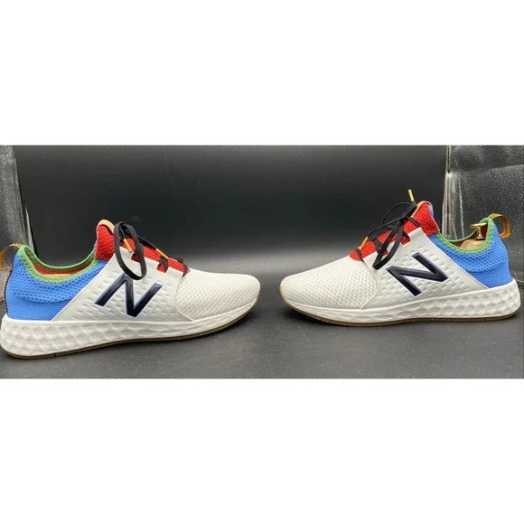 New Balance Men's 10Fresh Foam Cruz v1 Reissue White Faded Custom Cobalt